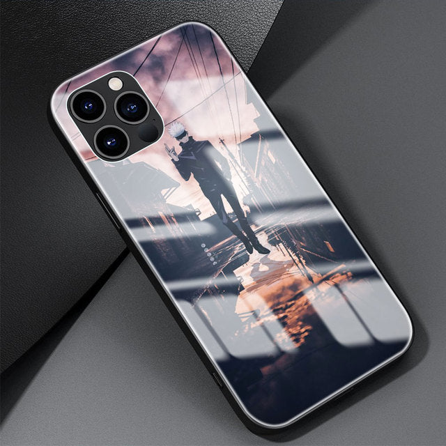 Jujutsu Kaisen Handyhüllen für IPhones (Gehärtetes Glas)