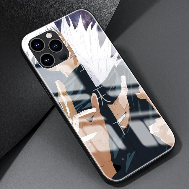 Jujutsu Kaisen Handyhüllen für IPhones (Gehärtetes Glas)