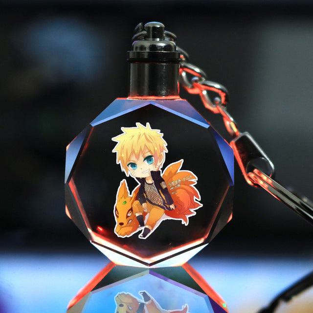 Naruto LED Schlüsselanhänger in 6 Farben