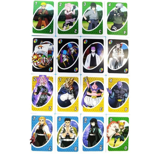 Anime Uno card game