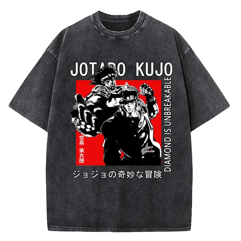 JoJo's Bizarre Adventure Vintage Baumwollen T-Shirt