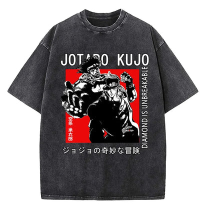 JoJo's Bizarre Adventure Vintage Baumwollen T-Shirt
