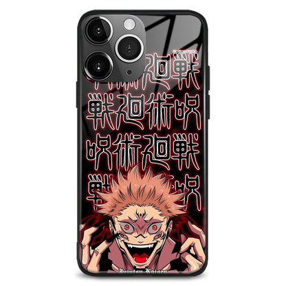 Ryomen Sukuna Phone Cases for IPhones (Tempered Glass)
