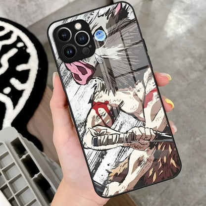 Demon Slayer Phone Cases for IPhones (Tempered Glass)