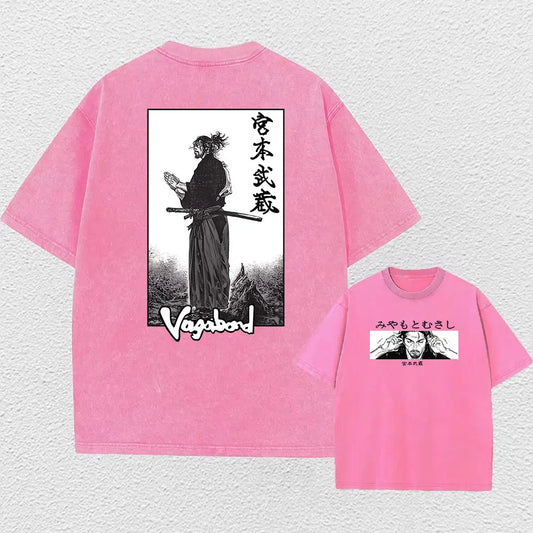 Miyamoto Musashi Vagabond Vintage Baumwollen T-Shirt