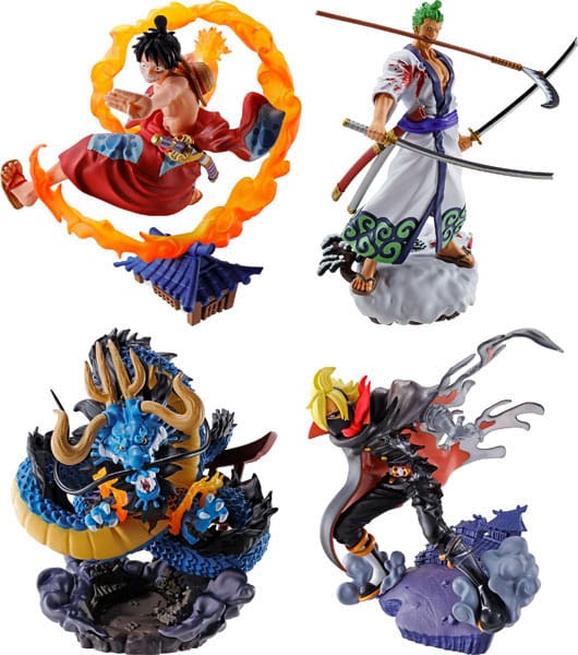 One Piece 4-Set Actionfiguren