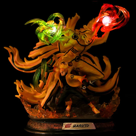 Action figure LED Naruto e Kurama (36 cm)