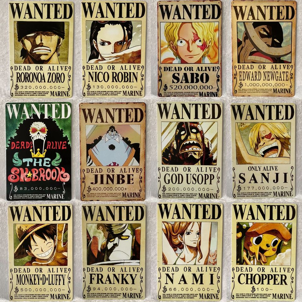 One Piece Wanted Poster – Animeworld