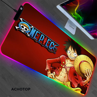 Japanese Anime One Piece Mouse Pad Luffy Extended Large Gaming Long Mousepad  XL Keyboard Mouse Mat Desk Pad for Laptop Computer Home Office 900x400x3  mm,A,700mmX400mm : : Electronics
