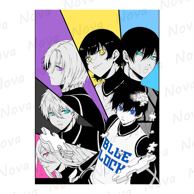Blue Lock Lettering Blue Lock Poster – Animeworld