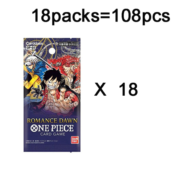 One Piece OP-01 &amp; OP-02 Trading Cards